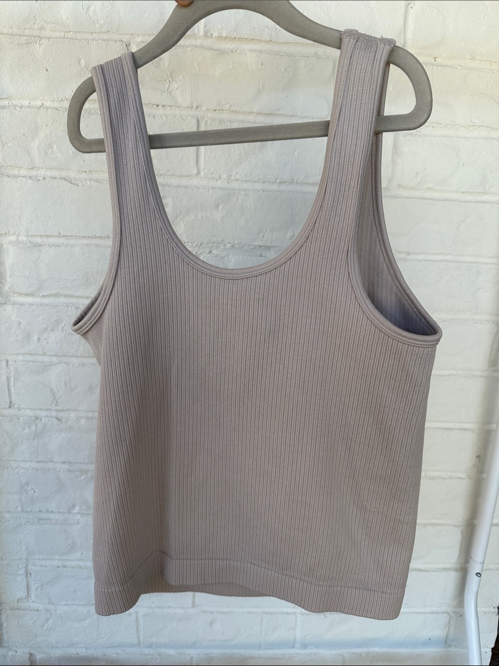 NEVER WORN a new day Ribbed Tank Top - Taupe Purply Gray - Picture 2 of 5
